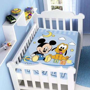 Imagem de Cobertor Antialérgico- Raschel Disney - Mickey & Pluto Feliz Azul - Jo