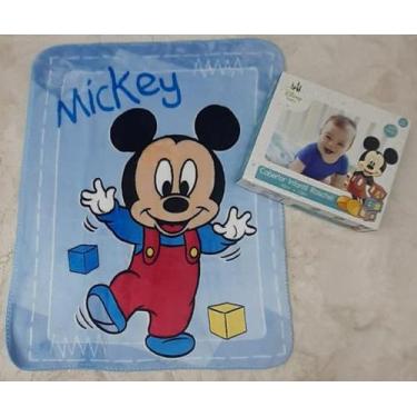 Imagem de Cobertor Antialérgico Raschel Disney Mickey Passinho-Jolitex-Azul