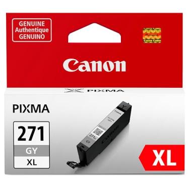 Imagem de Canon Tanque de tinta cinza genuíno CLI-271XL, compatível com impressoras MG7720, TS8020 e TS9020 (opcional)