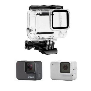 Imagem de Caixa Estanque Fechada Sem Remoção Lente GoPro 7 White e Silver