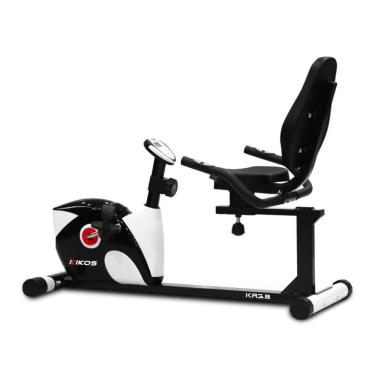 Imagem de Bicicleta Ergométrica Horizontal Kikos KR3.8 Magnética Capacidade 100kg 5 Funções e 8 Níveis