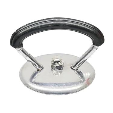 Imagem de Fenteer Tampa da panela de crock, substituição da tampa da panela, aperto do botão, resistente, alça fixa, botões da tampa da panela para frigideiras, Preto