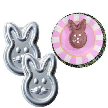 Imagem de Kit 02 Formas Ballerine para Bolo Coelho Pudim M 20cm Caparroz