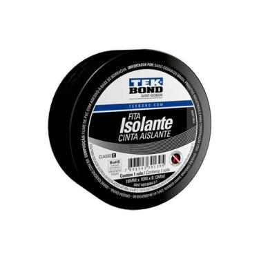 Imagem de Fita Isolante Uso Geral 19mmx10mx0,13mm para Fios - TekBond
