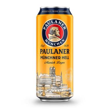 Imagem de Cerveja Alemã Paulaner Munchner Hell Lata 500ml