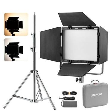 Imagem de Painel De Led Bicolor Godox Lp400bi 36w + Tripé Inox Greika Glf-x2 2 M