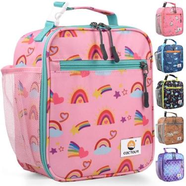 Imagem de Lancheira CactOur Kids Isolated Saco com capacidade para 6 latas Rainb
