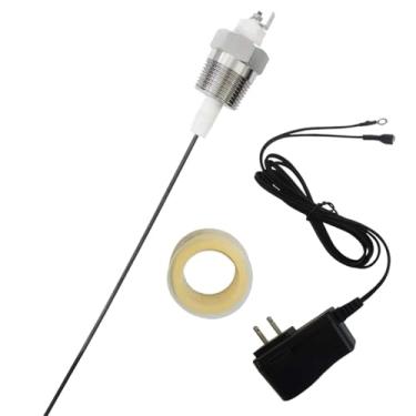 Imagem de Haste de ânodo alimentada para aquecedor de água quente 10-100 galões 40-80 galões tanque de água com fita de teflon, haste de ânodo elétrico de titânio elimina o cheiro, corrosão e reduz calcário