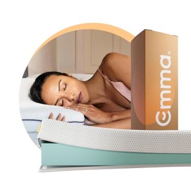 Imagem de Colchão Casal de espuma D28 Emma Basics 17cm – com tecnologia alemã, 100 noites de teste e 5 anos de garantia.