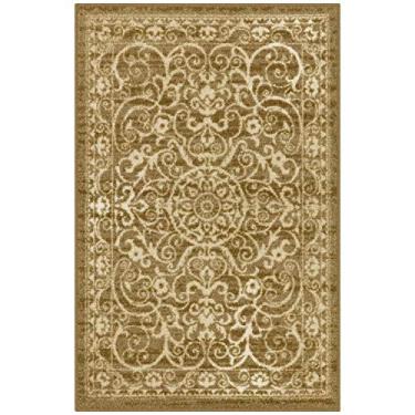 Imagem de Maples Rugs Tapetes de área de transição Pelham – Feito nos EUA – lavável, antiderrapante, tapete interno para entrada, hall de entrada, cozinha e banheiro, 60 x 9,5 m, cáqui, modelo: AG4055401