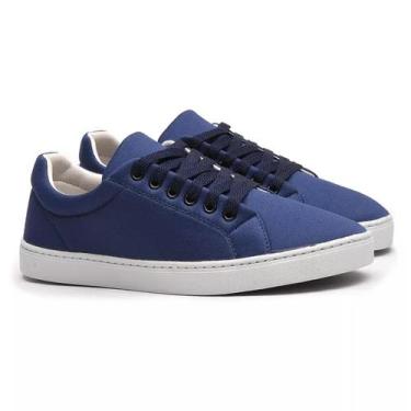 Imagem de Sapatenis Masculino Tênis Casual para Dia a Dia - MKSHOES, Azul, 41