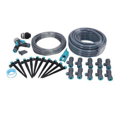 Imagem de GLOGLOW Kit do de Irrigação por Gotejamento, 32,8 Pés 8 Buracos Ajustáveis ​​Kit de Sprinklers de Irrigação por Gotejamento Preciso para o Jardim de Estufa Grama