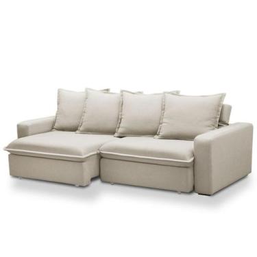 Imagem de Sofá 3 Lugares Retrátil e Reclinável 195cm com Molas ENSACADAS Erick -