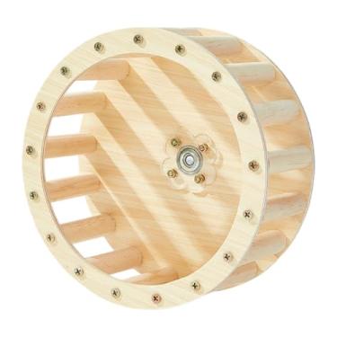 Imagem de Fenteer Brinquedo giratório para pássaros, brinquedo de morder de madeira para playground, papagaios multifuncionais, suporte para gaiola, acessórios