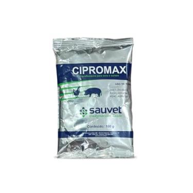 Imagem de Cipromax Sachê Antibiótico Aves E Suínos - Sauvet 100g