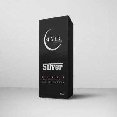 Imagem de Perfume Silver Black Todas Fragrancias Masculino Feminino Luxo Alta Fi