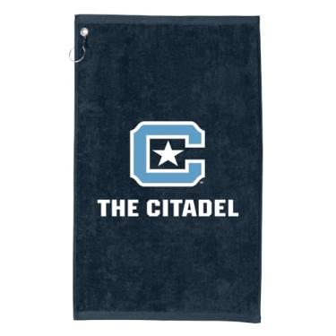 Imagem de Sport Your Gear Toalha de golfe oficialmente licenciada The Citadel Bulldogs Prime com ilhós azul-marinho