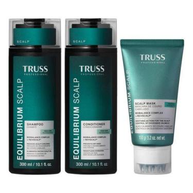 Imagem de Truss Equilibrium Scalp Kit Shampoo Condicionador E Máscara