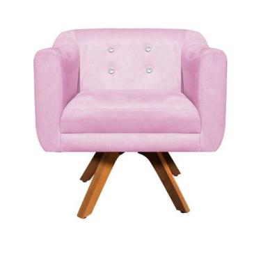 Imagem de Kit Namoradeira 2 Lugares E 2 Poltronas Julia Rosa Bebê - D' ROSSI