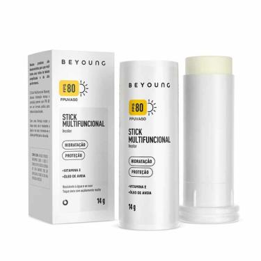 Imagem de Protetor Solar Facial Beyoung Stick Multifuncional FPS80 Incolor 14g