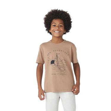 Imagem de Camiseta Infantil Menino Manga Curta Tradicional Com Estampa Hering Kids
