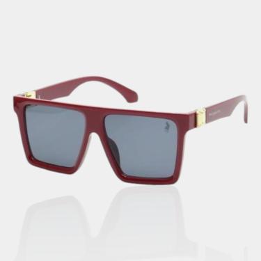 Imagem de Óculos de Sol Polo London Club, Máscara Fashionista Bordô-Feminino