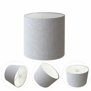 Imagem de Cúpula Abajur Cilíndrica Cp-8009 Ø25x20cm Rustico Cinza