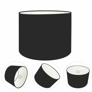 Imagem de Cúpula Abajur Cilíndrica Cp-8016 Ø35x30cm Preto