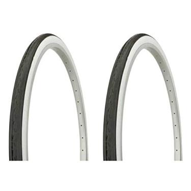 Imagem de Lowrider Conjunto de pneus – Dois pneus de parede lateral Duro 66.0 cm x 1 3/20.3 cm Preto/Branco para Cruiser Bike, Chopper Bike Wheel, Mountain Bike