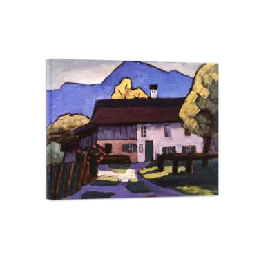 Imagem de Pinturas Famosas Arte Parede-Imagens em Tela-Country House-Pôster e Impressões para Sala de Estar Quarto Casa 20x25cm8x10in Tela Embrulhada