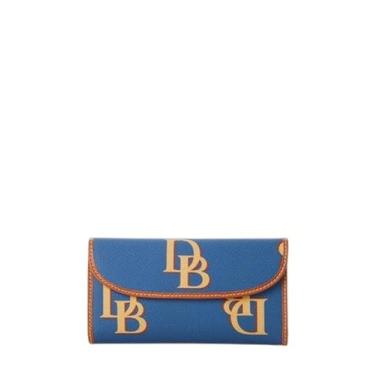Imagem de Dooney & Bourke Bolsa de mão, monograma Continental Clutch Wallet, Jeans, One Size, Casual