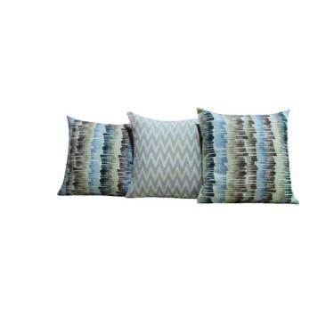 Imagem de Kit Capas Almofadas 60x60 Estampas Geométrica Conjunto 3 Peças - Nallu