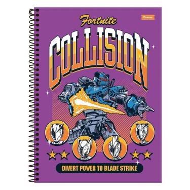 Imagem de Caderno Univ 10 Matérias 160F Fortnite Collision Foroni