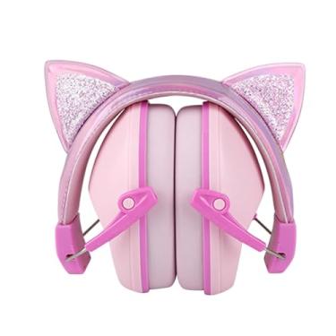 Imagem de Esquirla Protetor auricular com redução de ruído para crianças, ajustável, macio, compacto, de alto desempenho, protetor auricular para construção, corte de