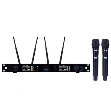 Imagem de Microfone Sem Fio Dylan D-9500 Duplo UHF (630-680 MHz)