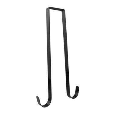 Imagem de Llazsybz Prático Cabide de Guirlanda de Porta Dupla Face para Entrada, para Decorar Guirlandas de Halloween Ou Primavera, Preto, Tamanho real