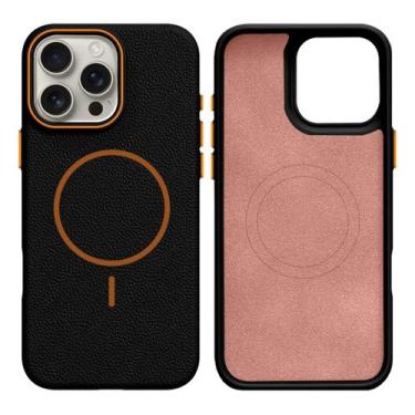 Imagem de Capinha Silicone Textura estilo Couro Para iPhone13 normal - syndee, P