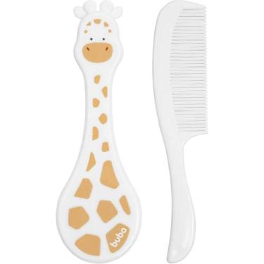 Imagem de Kit Escova e Pente Buba Girafinha