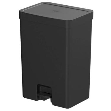 Imagem de Lixeira Para Cozinha Banheiro Escritório Esconde Saco Com Pedal Linha 