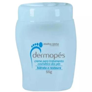 Imagem de Creme para hidratar e restaurar os pés Dermopés 55g azul Abelha Rainha