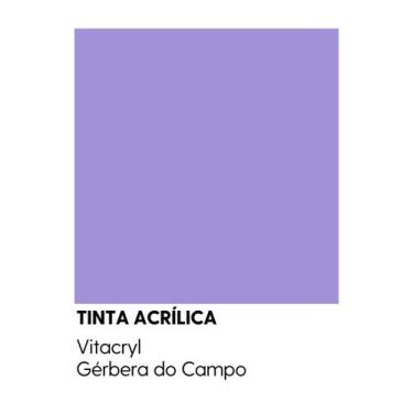 Imagem de Tinta Fosca Premium Violetas - Vitacryl, Gérbera do Campo, 3,6 lts