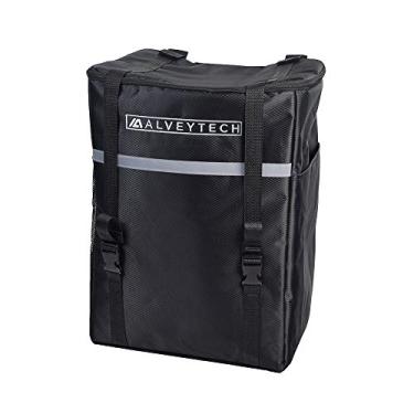 Imagem de AlveyTech Mochila extra grande com isolamento traseiro – para scooters de mobilidade, cadeiras elétricas, cadeiras de rodas e cadeira de transporte, acessórios de cesta de viagem forrados com PEVA