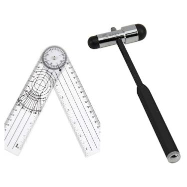 Imagem de Kit Goniometro e Martelo De Reflexo Neurologico Buck