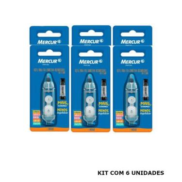 Imagem de Refil p/ fita corretiva recarregavel 6mx5mm 6un - mercur