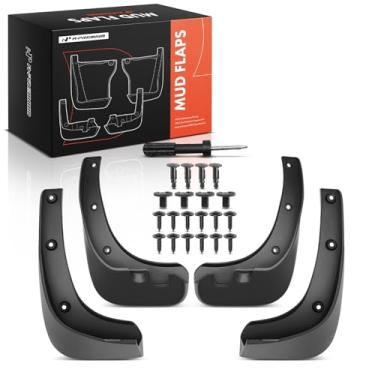 Imagem de A-Premium Conjunto de 4 peças de abas de lama protetores contra respingos, para-lamas com kits de hardware acessório compatível com Kia Sedona 2019 2020 2021, dianteiro e traseiro, lado do motorista e