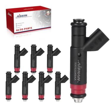 Imagem de AISHAN 8 peças de injetores de combustível com 2 furos compatíveis com Jeep Grand Cherokee 2001, para Dodge Durango Dakota 2001-2003, para Ram 1500 2002 2003 V8 4.7L Substitui 53032145AA 812-12144