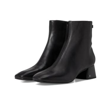 Imagem de Sam Edelman Bota feminina de cano curto Paige, Couro preto, 37 BR