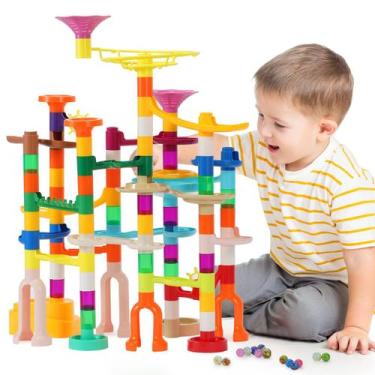 Imagem de Marble Run MaxTronic 166 unidades com 30 bolinhas que brilham no escur