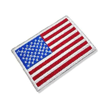 Imagem de BP0055-006 Bandeira Estados Unidos Patch Bordado 7,5x5,0cm - BR44