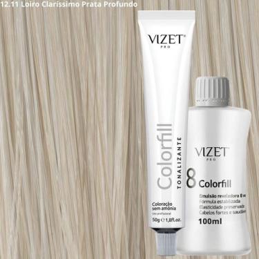 Imagem de Tonalizante Profissional 50gr + Emulsão 100ml Vizet